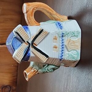 Vintage Windmill One Cup Teapot Made In Japan